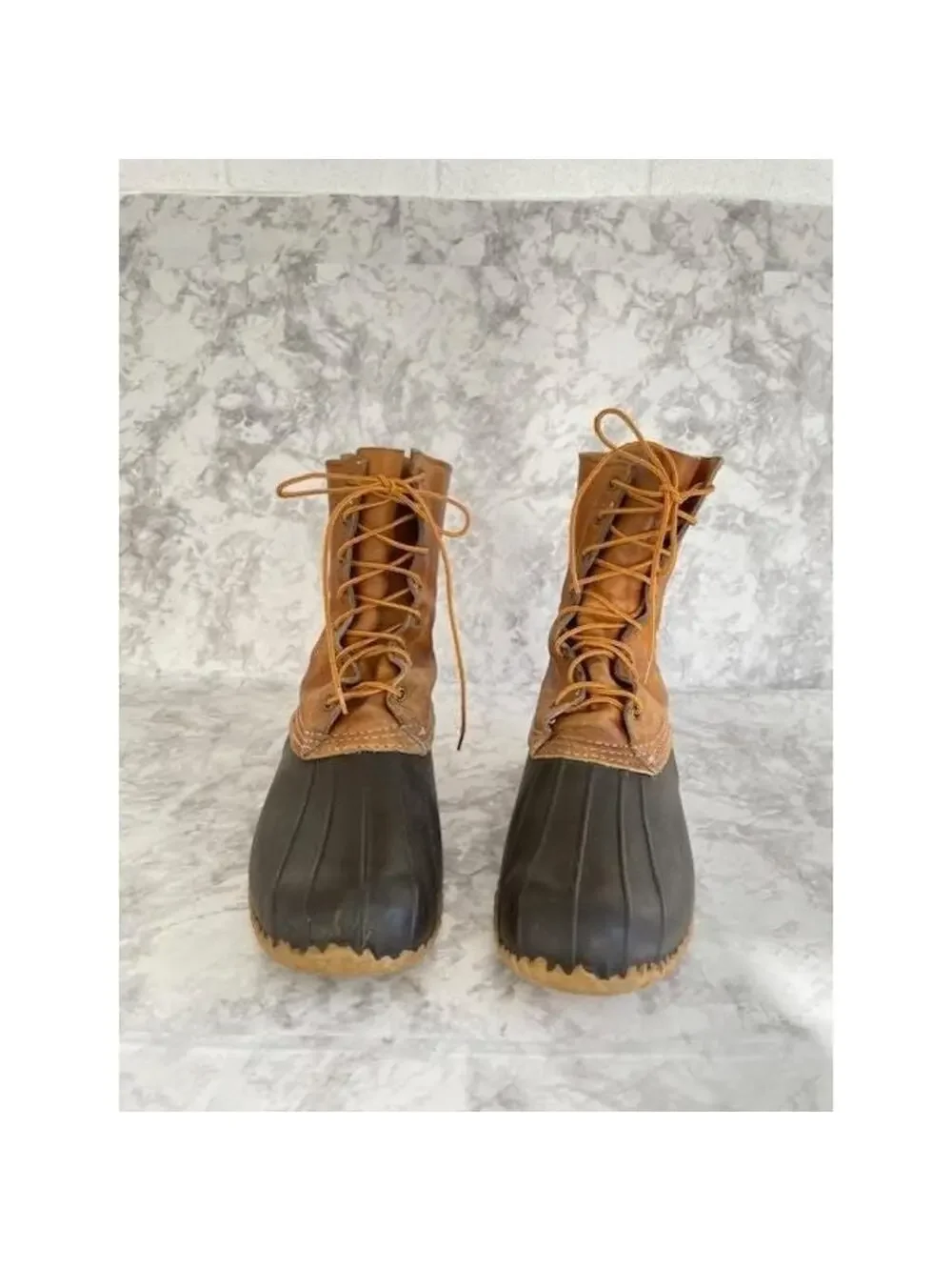 L.L. Bean Maine Hunting Shoes Boots Sz 13M Sherpa Liners Archival Vintage 1960s